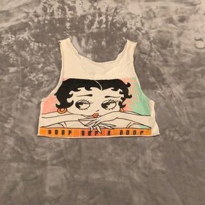 Vintage Betty Boop crop top